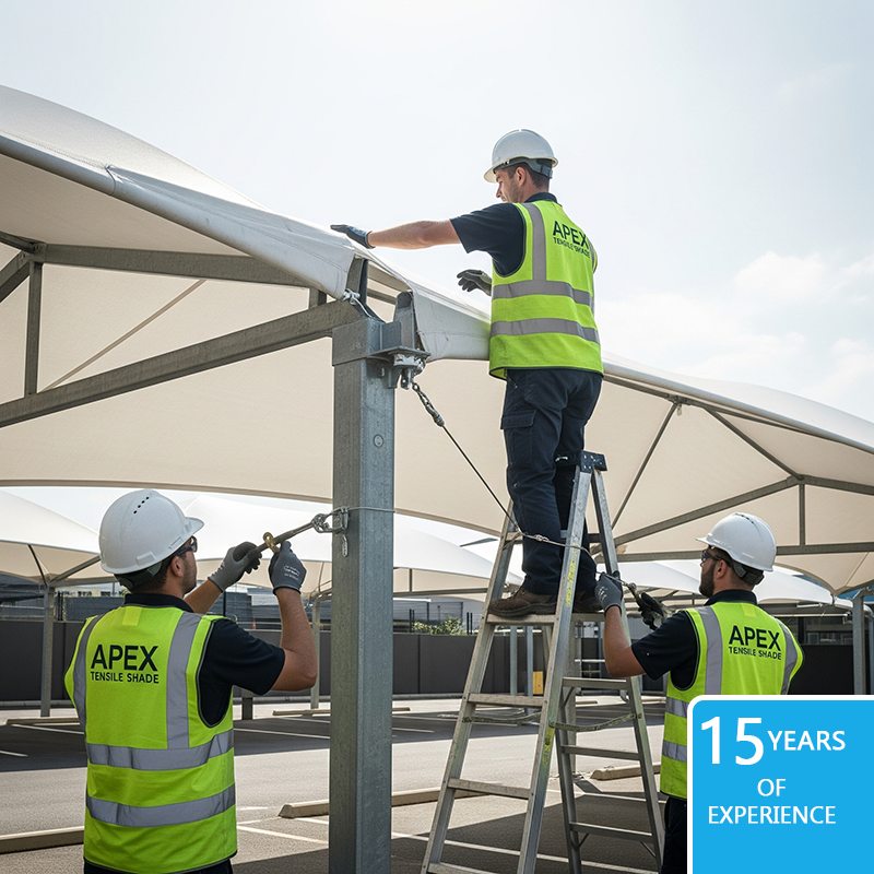 15 years of experience in tensile structures