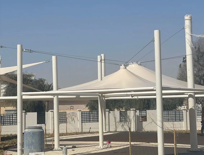 Commercial tensile structure