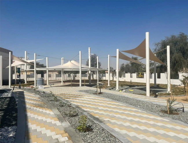 Public space tensile structure