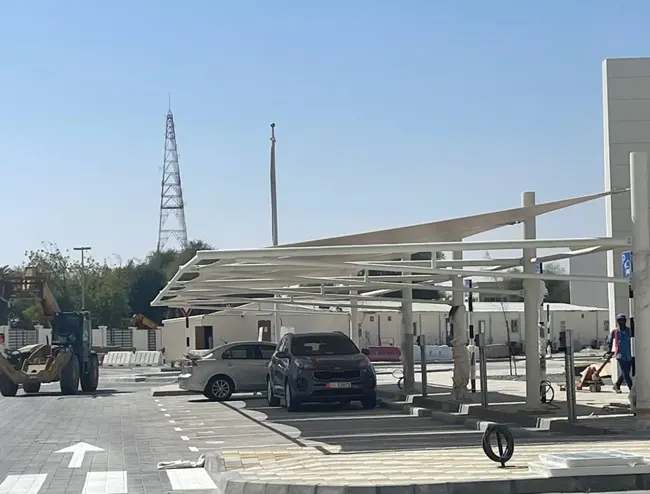 Educational institution tensile structure
