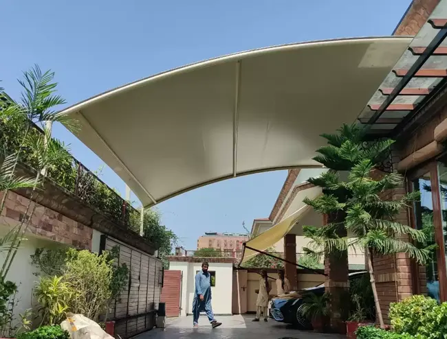 Wall mounted shade installation example 1